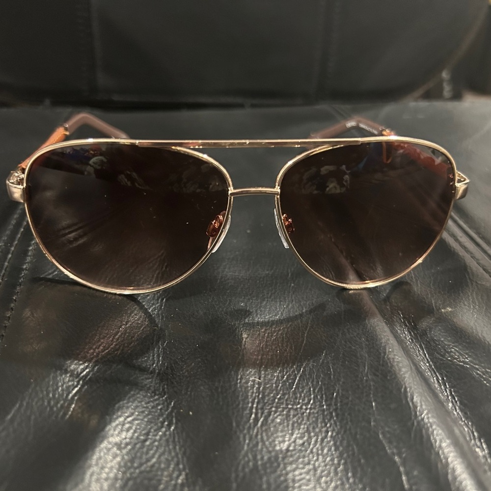 Cali Blue Stylish Gold Aviator Sunglasses